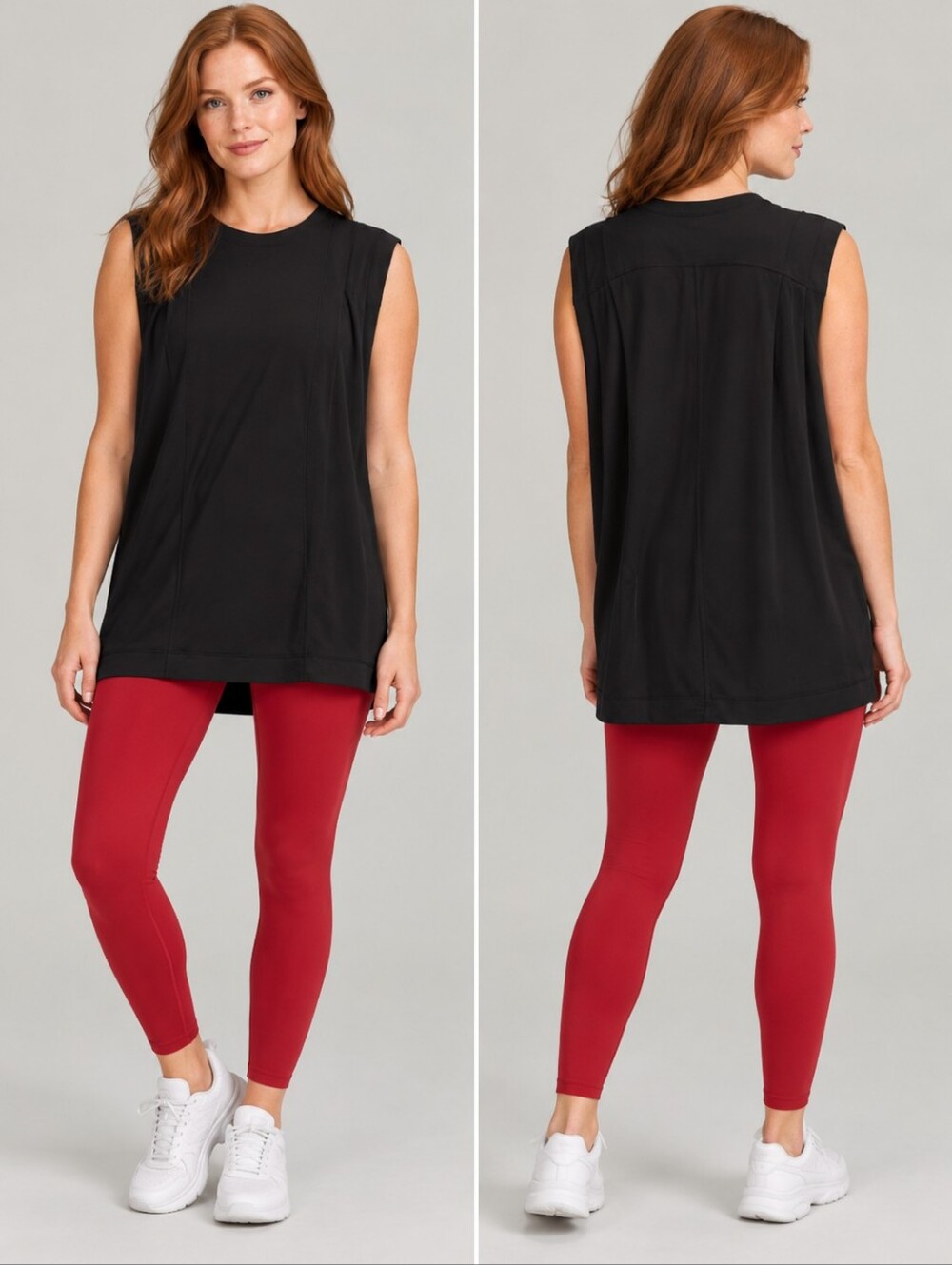 ❤️ LULULEMON PLEATED SHOULDER MODAL TANK TOP, BLACK, 8